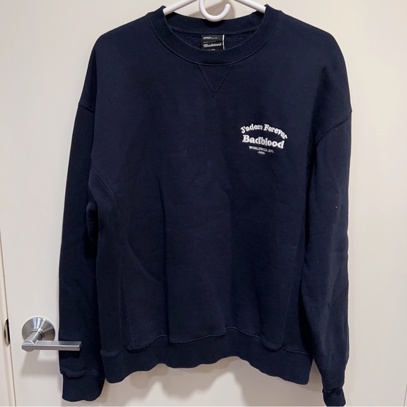 BADBLOOD Cloud Logo Fleece Sweatshirt - Picture 2 of 3